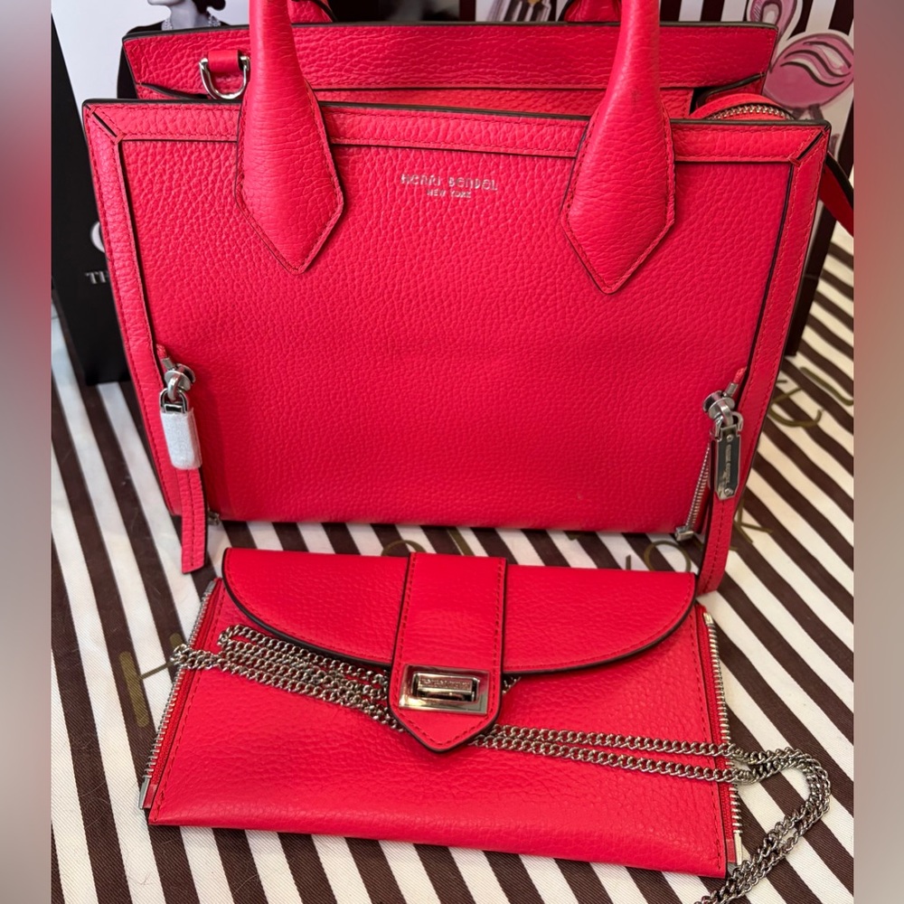 NWT FULL INCLUSION HENRI BENDEL RIVINGTON LIMITED EDITION SATCHEL/CROSSBODY - Picture 5 of 16